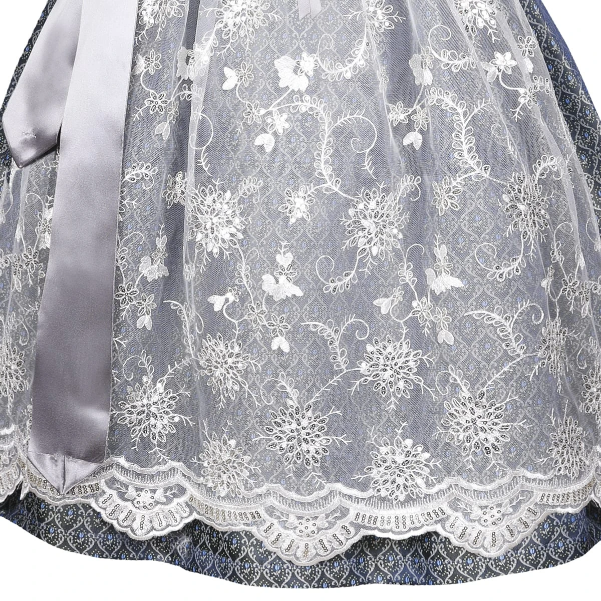 Country Line Midi Dirndl In Blau 6 Country Line Midi Dirndl In Blau – Bild 4