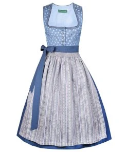 Country Line Midi Dirndl In Blau