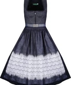 Country Line Midi Dirndl In Dunkelblau