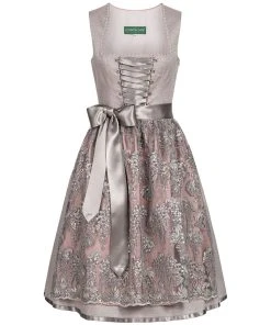 Country Line Midi Dirndl In Grau