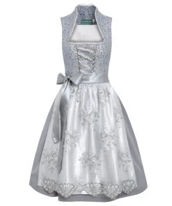 Country Line Midi Dirndl In Grau