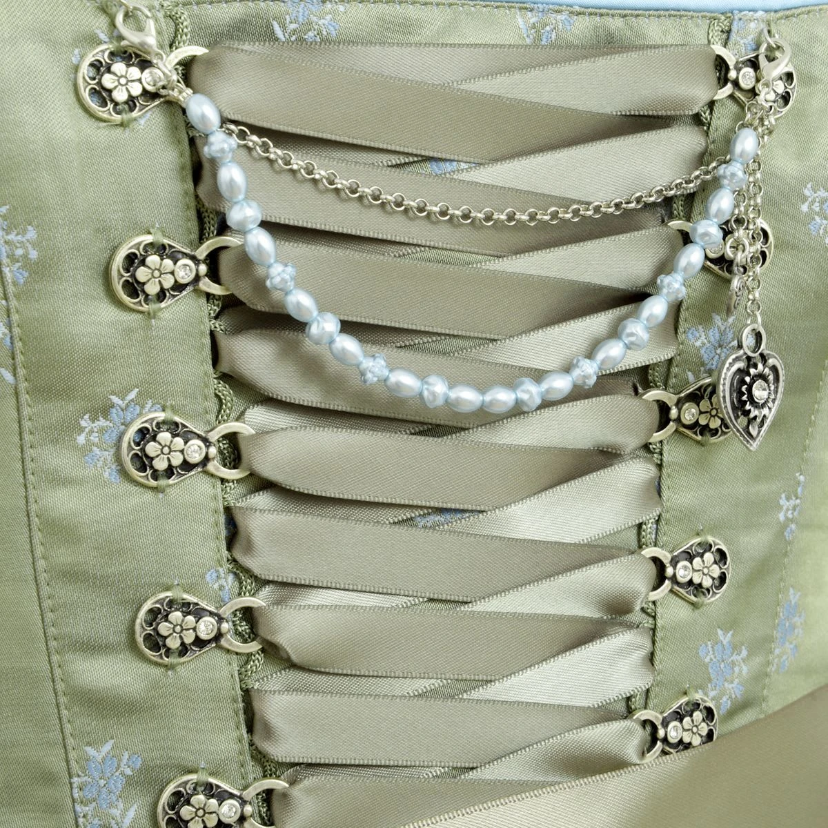 Country Line Midi Dirndl In Kaki 5 Country Line Midi Dirndl In Kaki – Bild 3