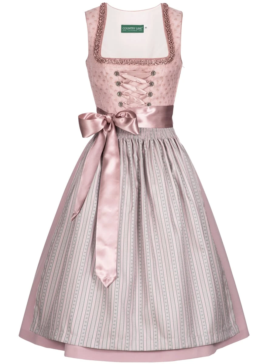 Country Line Midi Dirndl In Rosa 3 Country Line Midi Dirndl In Rosa