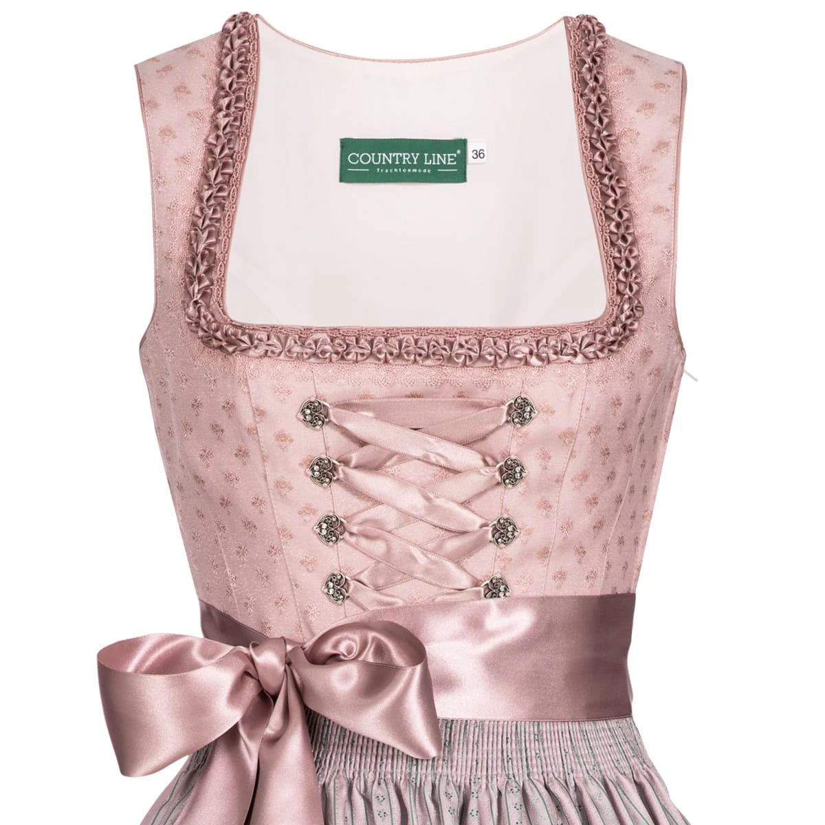 Country Line Midi Dirndl In Rosa 5 Country Line Midi Dirndl In Rosa – Bild 3