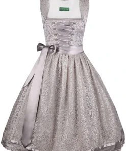 Country Line Midi Dirndl In Silber