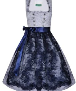 Country Line Midi Dirndl In Silber