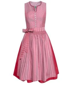Country Line Midi Dirndl In Weinrot