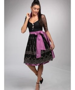 Dirndl Couture By Astrid Söll Dirndl "Frühlingstraum" In Schwarz/ Lila