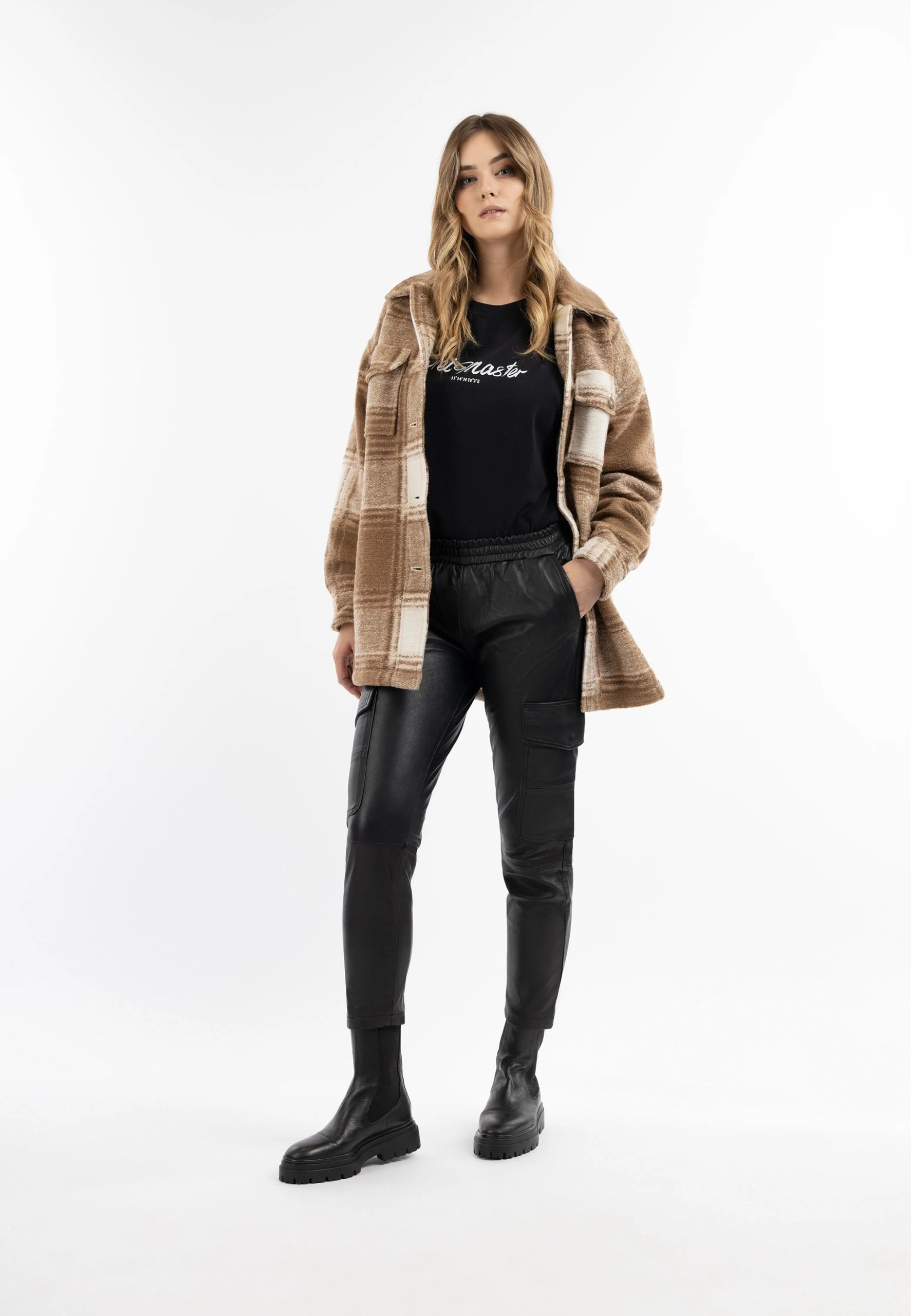 DreiMaster Vintage Lederhose Embell In Schwarz 4 DreiMaster Vintage Lederhose Embell In Schwarz – Bild 2