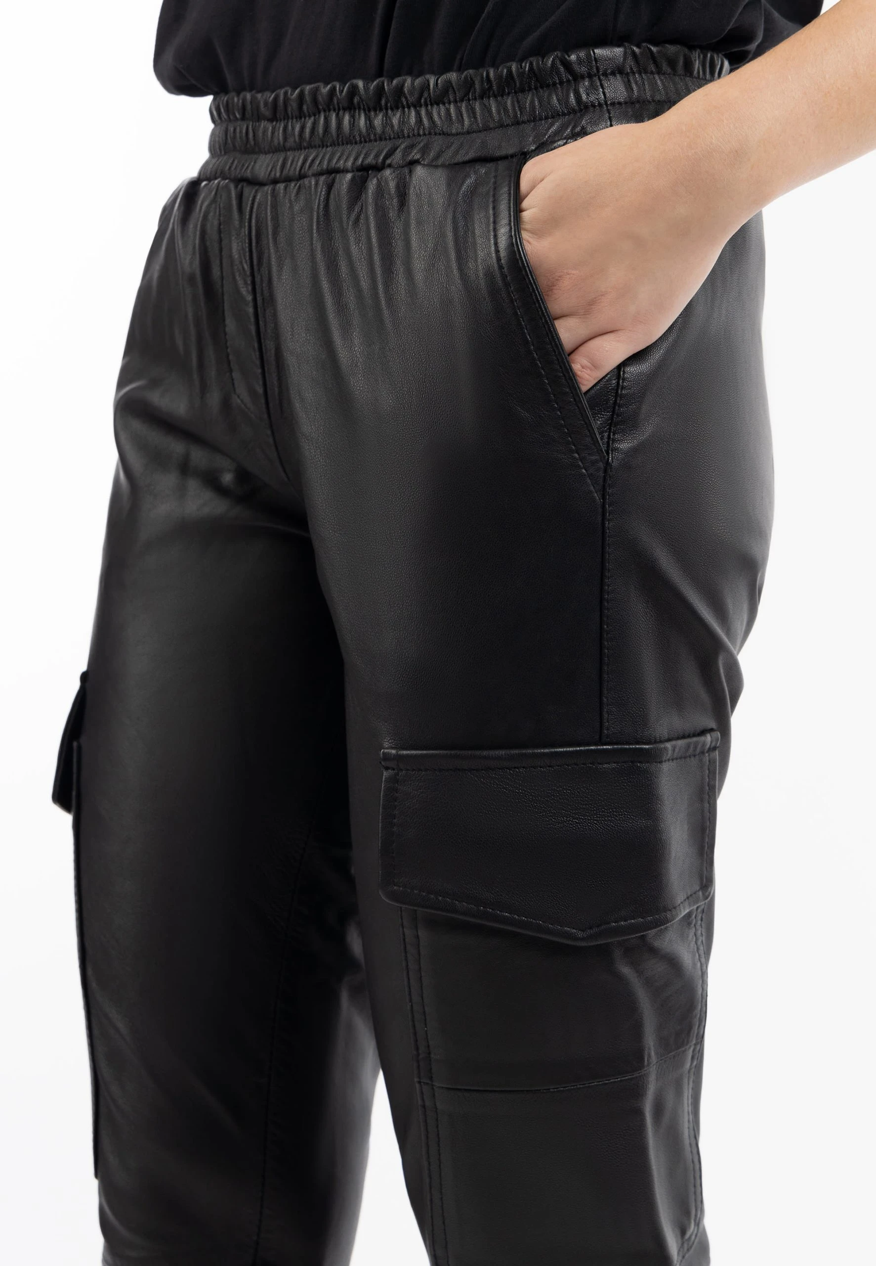 DreiMaster Vintage Lederhose Embell In Schwarz 7 DreiMaster Vintage Lederhose Embell In Schwarz – Bild 5