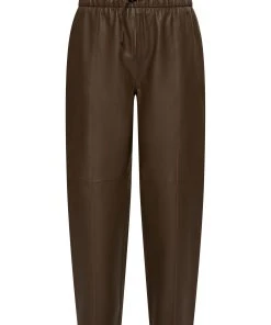 DreiMaster Vintage Lederhose In Taupe