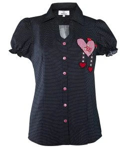 Edelnice Bluse In Schwarz
