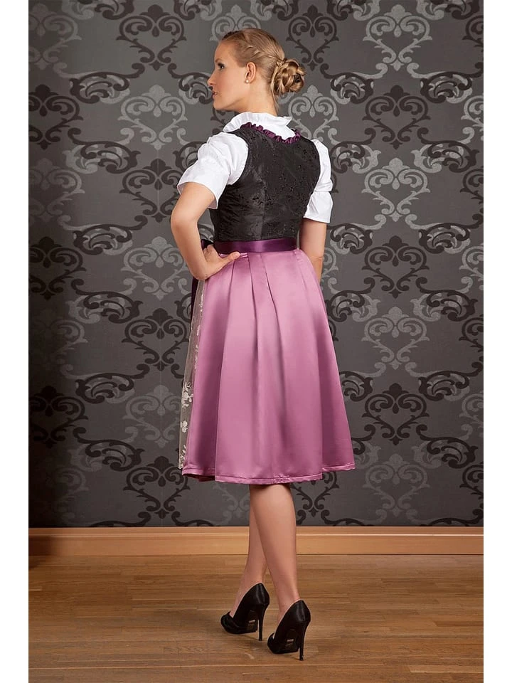 Edelnice Dirndl "Alpentraum" In Schwarz/ Beere 6 Edelnice Dirndl "Alpentraum" In Schwarz/ Beere – Bild 4