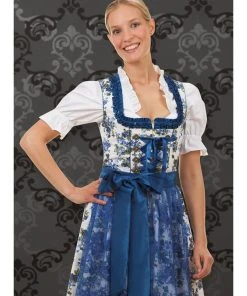 Edelnice Dirndl "Estefania" In Weiß/ Blau 9 Edelnice Dirndl "Estefania" In Weiß/ Blau -Stockerpoint Verkaufsgeschäft edelnice dirndl estefania in weiss blau 3