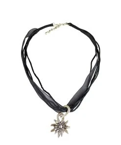 Edelnice Halskette In Schwarz, Silber