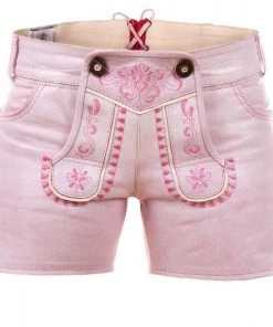 Edelnice Ledershorts In Pink