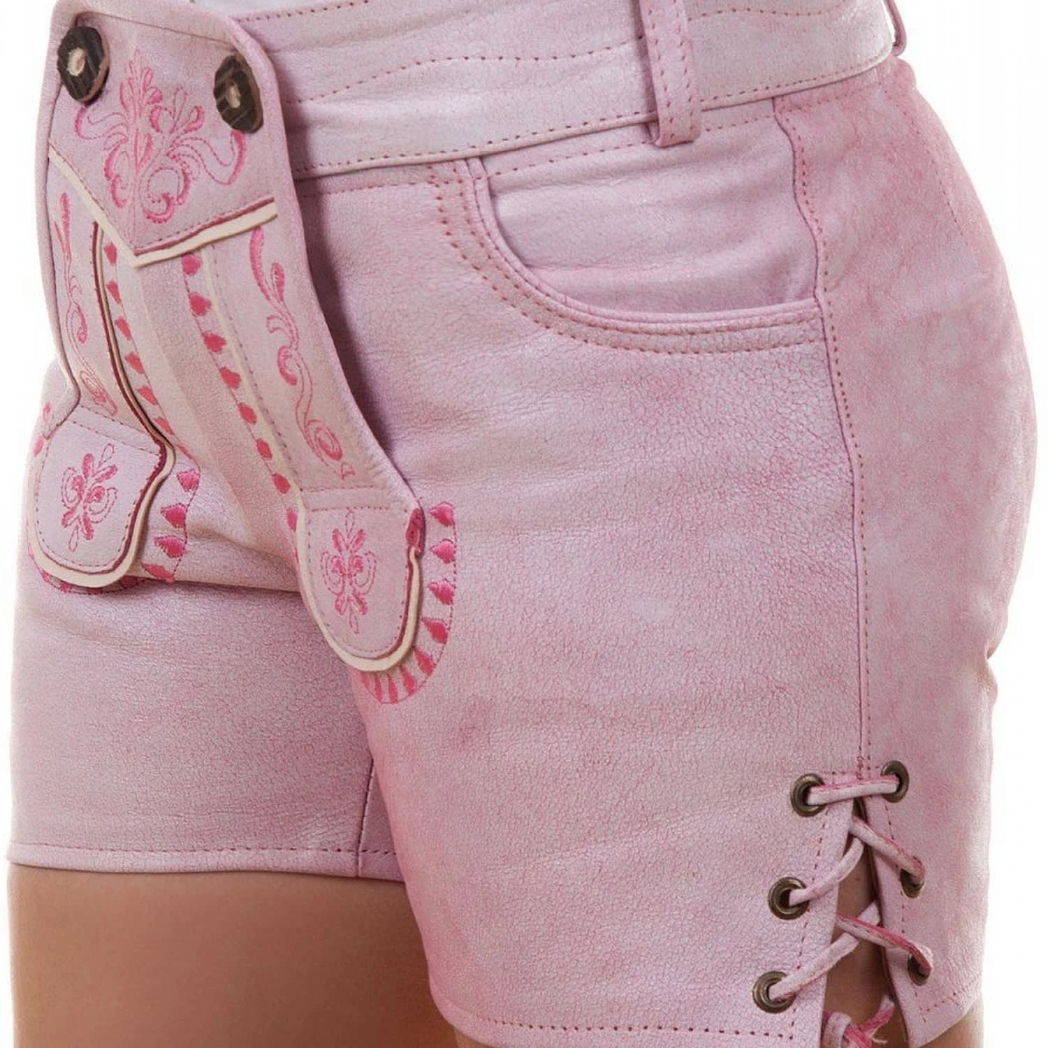 Edelnice Ledershorts In Pink 6 Edelnice Ledershorts In Pink – Bild 4