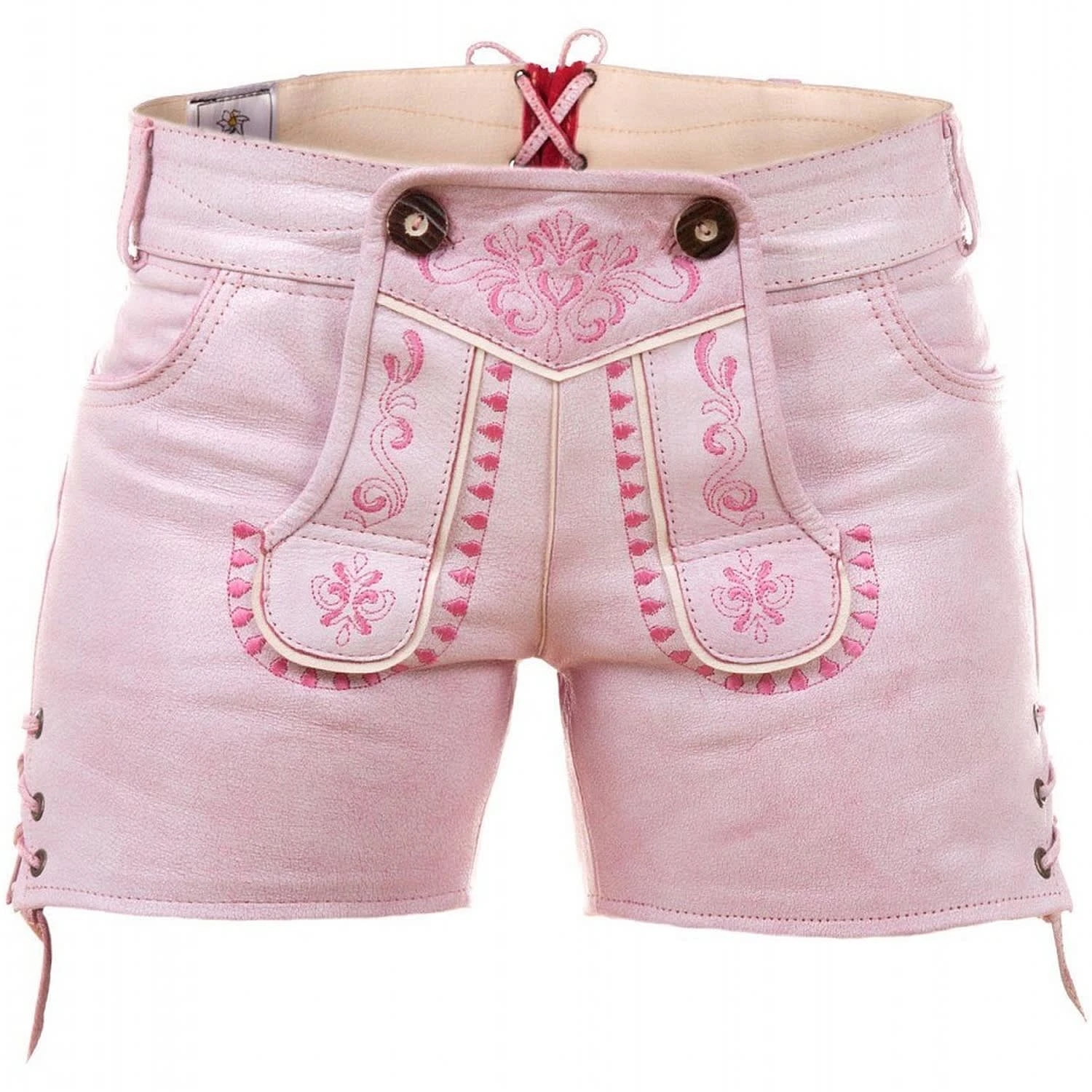 Edelnice Ledershorts In Pink 3 Edelnice Ledershorts In Pink