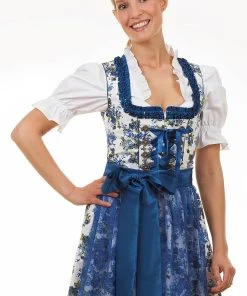 Edelnice Midi Dirndl 2-teilig Estefania In Blau -Stockerpoint Verkaufsgeschäft edelnice midi dirndl 2 teilig estefania in blau 4