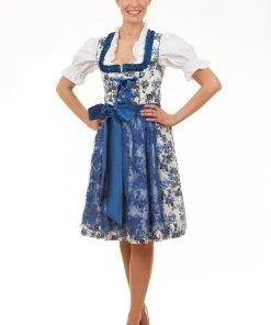 Edelnice Midi Dirndl 2-teilig Estefania In Blau -Stockerpoint Verkaufsgeschäft edelnice midi dirndl 2 teilig estefania in blau 5