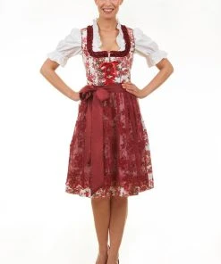 Edelnice Midi Dirndl 2-teilig Estefania In Rot -Stockerpoint Verkaufsgeschäft edelnice midi dirndl 2 teilig estefania in rot 1