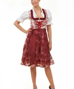 Edelnice Midi Dirndl 2-teilig Estefania In Rot -Stockerpoint Verkaufsgeschäft edelnice midi dirndl 2 teilig estefania in rot 4