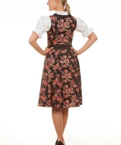 Alternative view of Edelnice Midi Dirndl 2-teilig Estefania In Schwarz