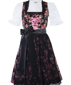 Edelnice Midi Dirndl 2-teilig Estefania In Schwarz