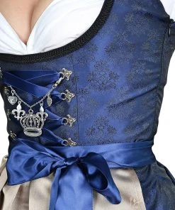 Edelnice Midi Dirndl 2-teilig In Blau, Gold -Stockerpoint Verkaufsgeschäft edelnice midi dirndl 2 teilig in blau gold 2