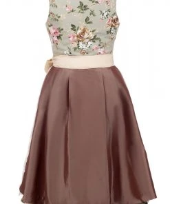 Alternative view of Edelnice Midi Dirndl 2-teilig In Creme, Grün