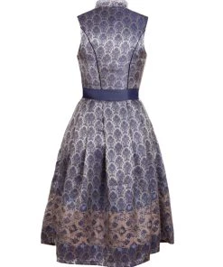 Alternative view of Edelnice Midi Dirndl 2-teilig Marianna In Blau, Silber