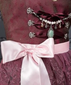 Alternative view of Edelnice Midi Dirndl 2-teilig Stella In Bordeaux