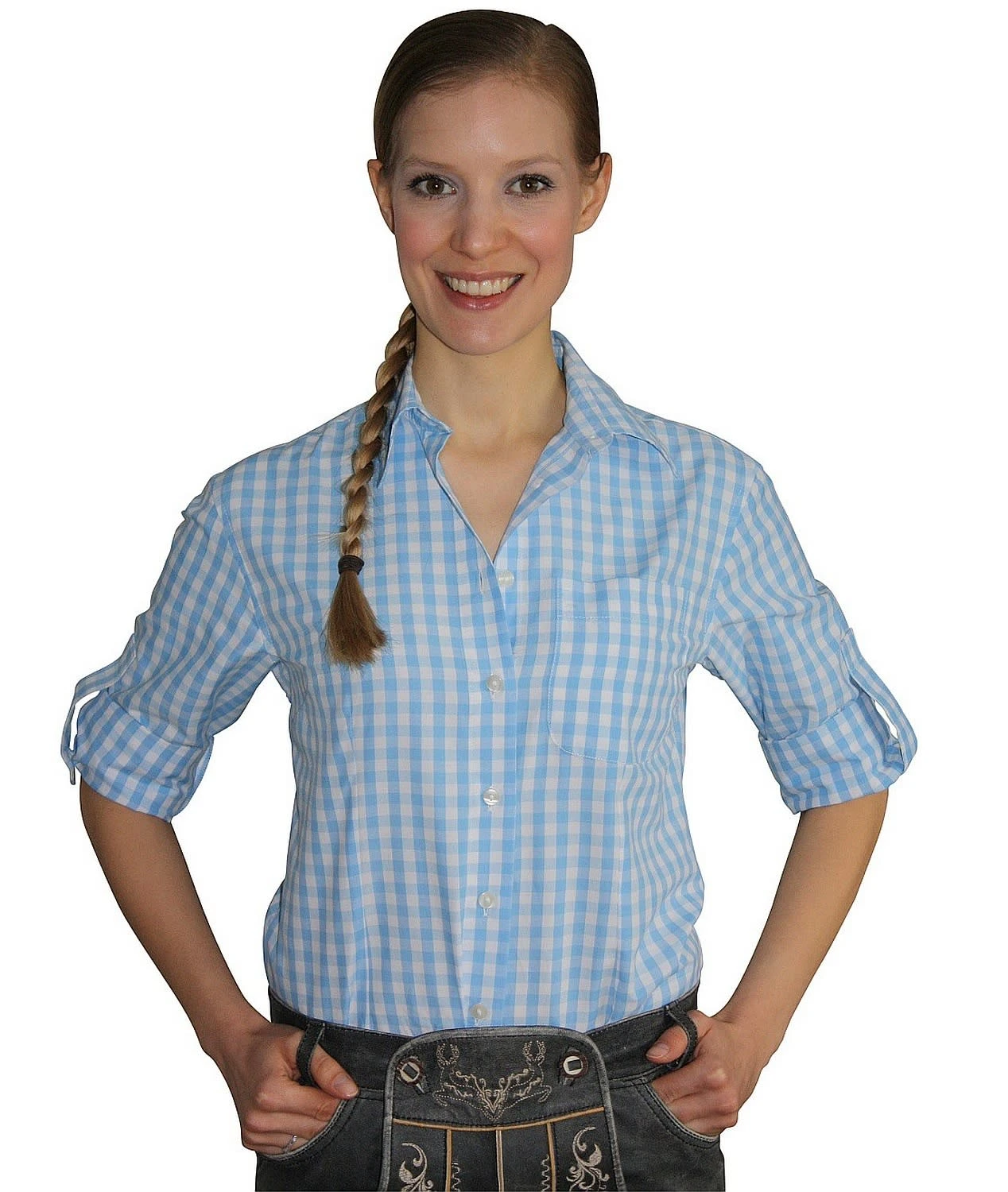 Edelnice Trachtenhemd In Hellblau 5 Edelnice Trachtenhemd In Hellblau – Bild 3