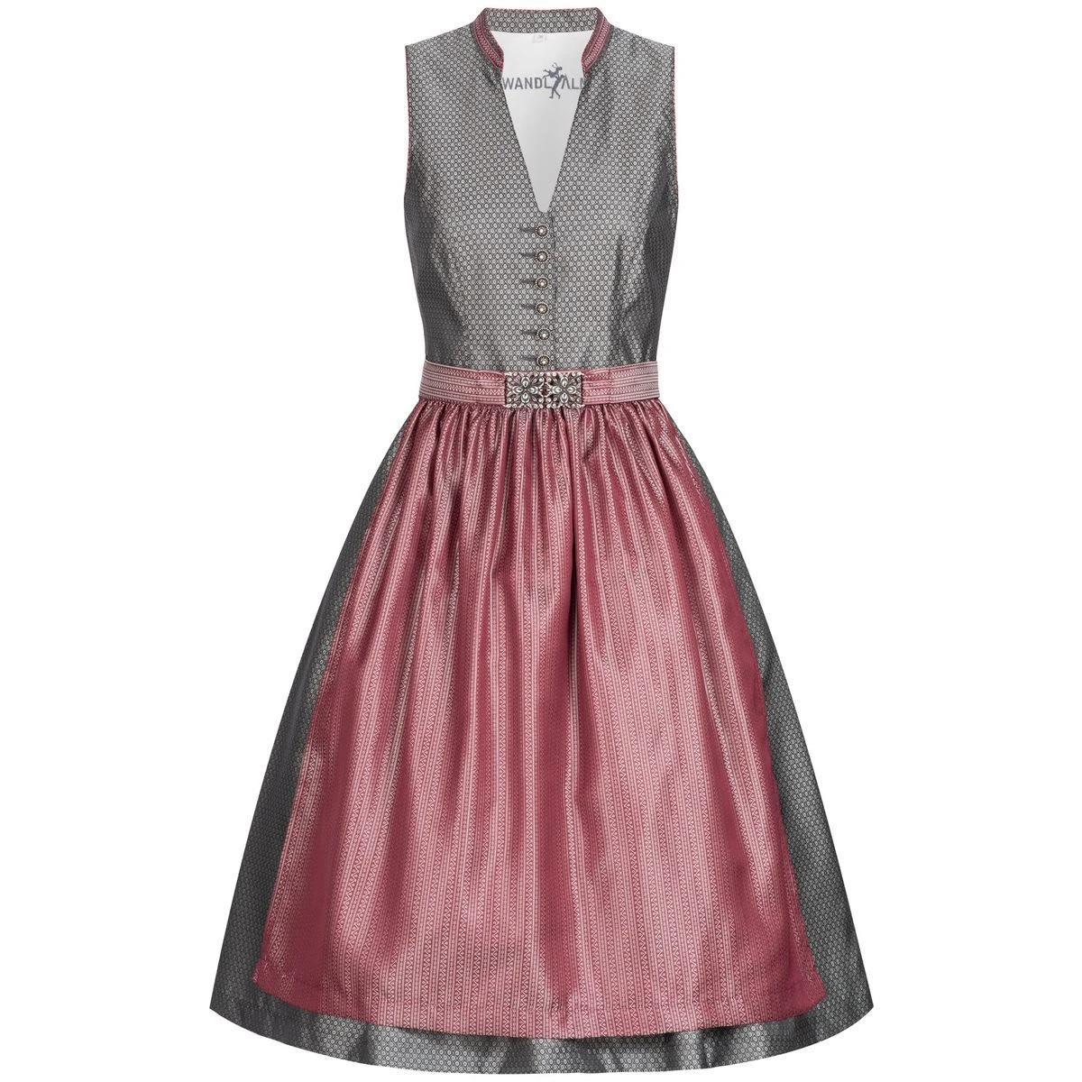 Gwandlalm Midi Dirndl In Anthrazit 4 Gwandlalm Midi Dirndl In Anthrazit – Bild 2