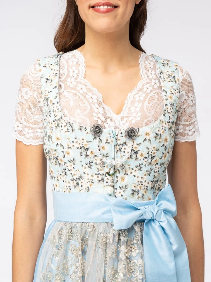 Halali By Astrid Söll Dirndl "Barbara" In Hellblau 5 Halali By Astrid Söll Dirndl "Barbara" In Hellblau – Bild 3