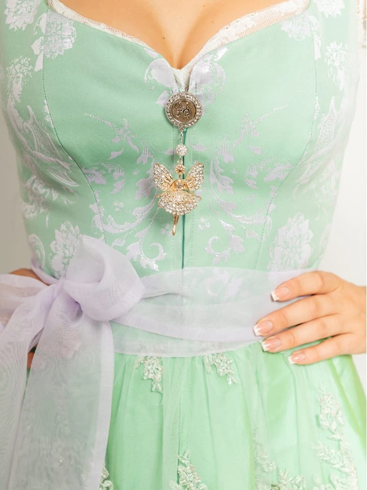 Halali By Astrid Söll Dirndl "Mara" In Grün/ Weiß 5 Halali By Astrid Söll Dirndl "Mara" In Grün/ Weiß – Bild 3
