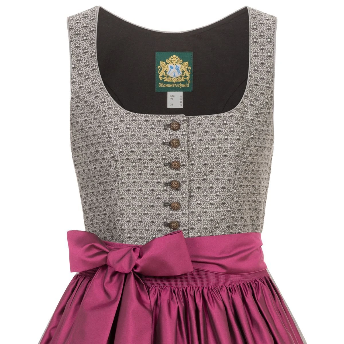 Hammerschmid Midi Dirndl In Grau 4 Hammerschmid Midi Dirndl In Grau – Bild 2