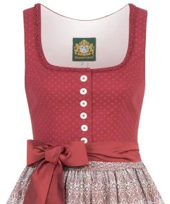 Hammerschmid Midi Dirndl In Weinrot -Stockerpoint Verkaufsgeschäft hammerschmid midi dirndl in weinrot 1
