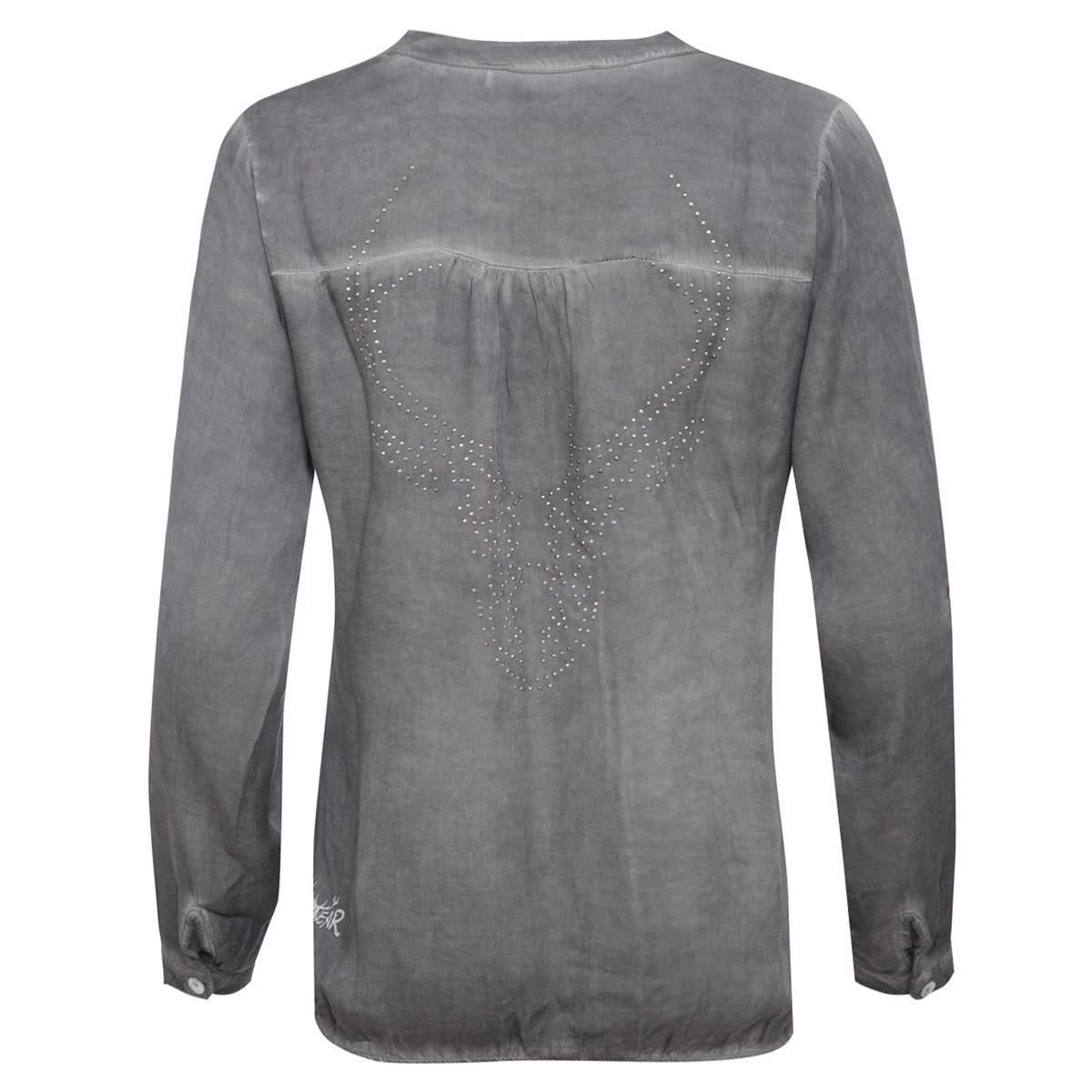 Hangowear Trachtenbluse In Grau 7 Hangowear Trachtenbluse In Grau – Bild 5