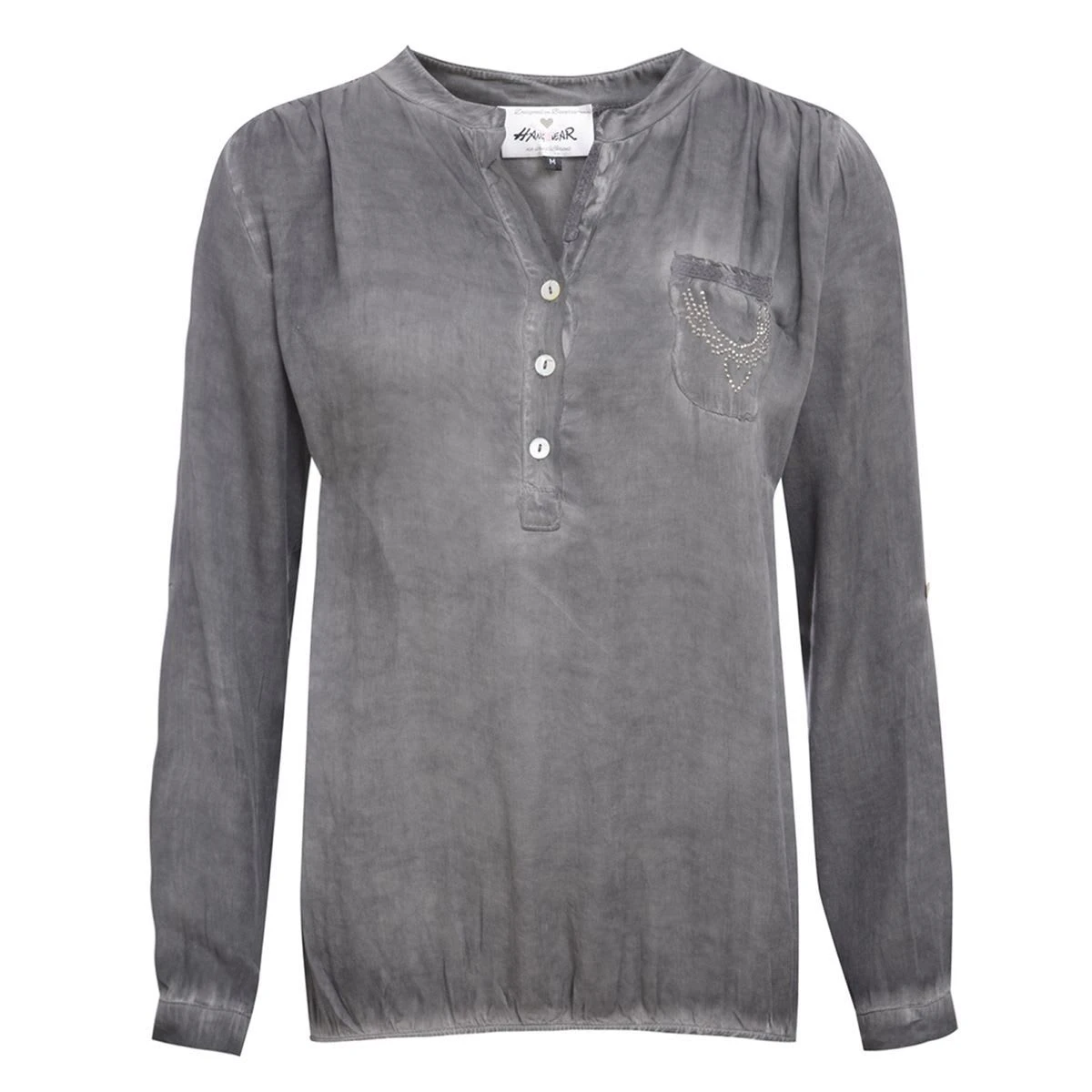 Hangowear Trachtenbluse In Grau 3 Hangowear Trachtenbluse In Grau