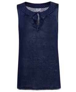 Hess Frackmann Trachtenbluse In Blau