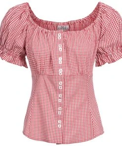 Hess Frackmann Trachtenbluse In Rot