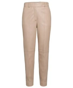IVY OAK Leder-Hose In Beige