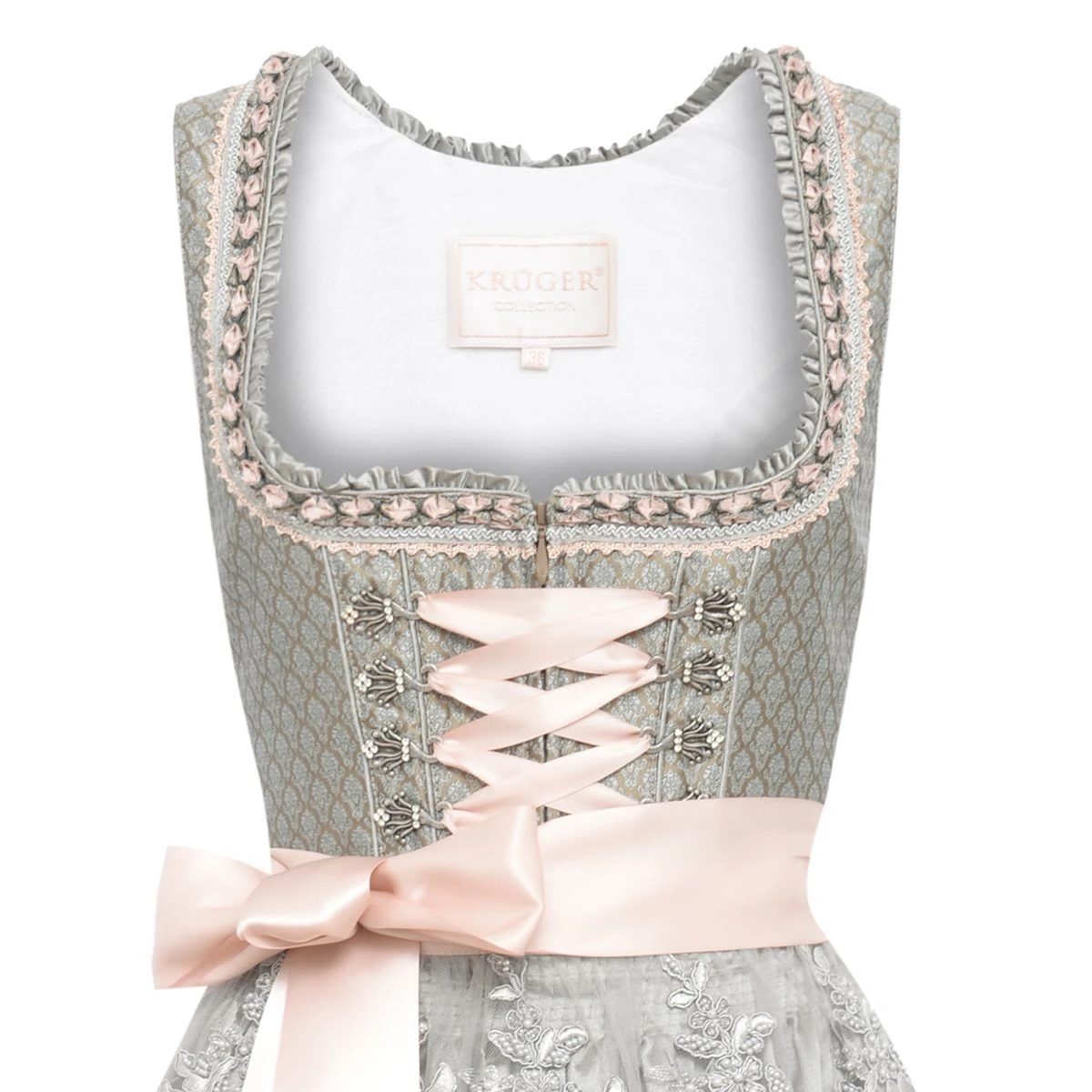 Krüger Collection Midi Dirndl In Beige 5 Krüger Collection Midi Dirndl In Beige – Bild 3