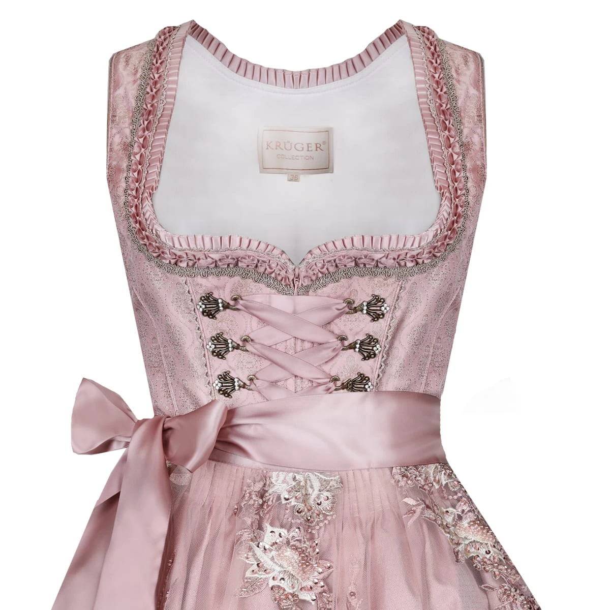 Krüger Collection Midi Dirndl In Rose 5 Krüger Collection Midi Dirndl In Rose – Bild 3