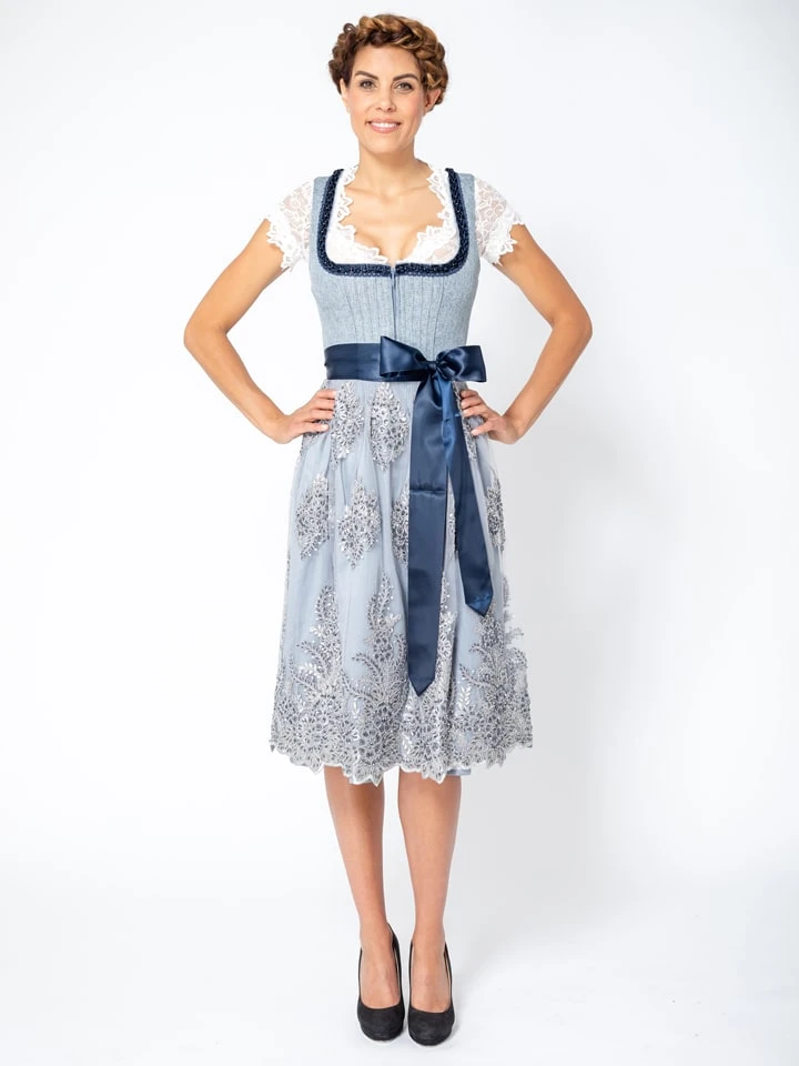 Krüger Dirndl Dirndl "Skye" In Hellblau 3 Krüger Dirndl Dirndl "Skye" In Hellblau