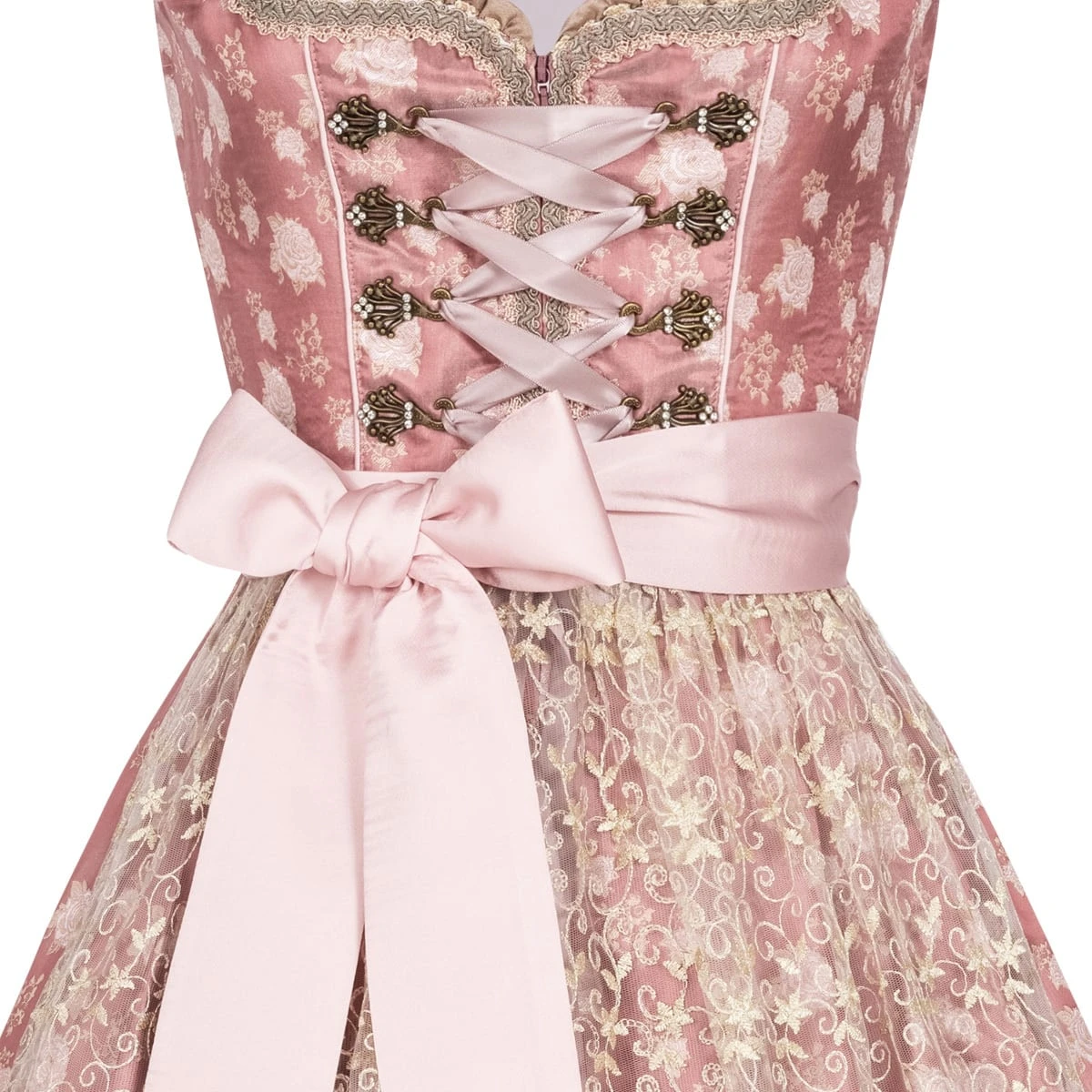 Krüger Dirndl Midi Dirndl In Rose 6 Krüger Dirndl Midi Dirndl In Rose – Bild 4