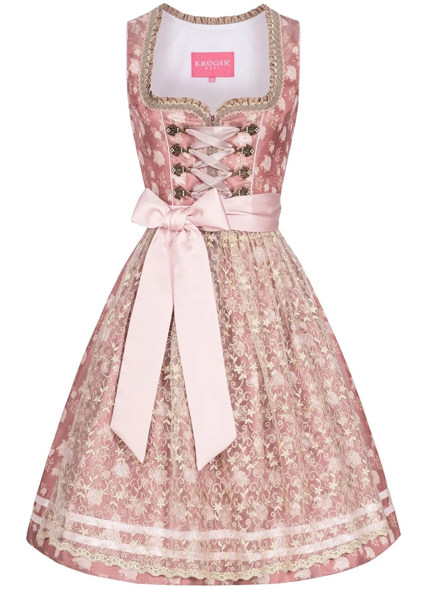 Krüger Dirndl Midi Dirndl In Rose 3 Krüger Dirndl Midi Dirndl In Rose