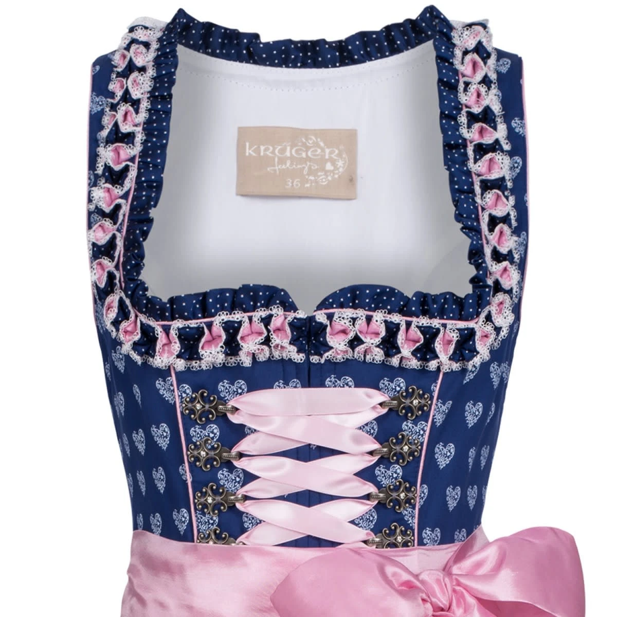 Krüger Feelings Midi Dirndl In Blau 4 Krüger Feelings Midi Dirndl In Blau – Bild 2