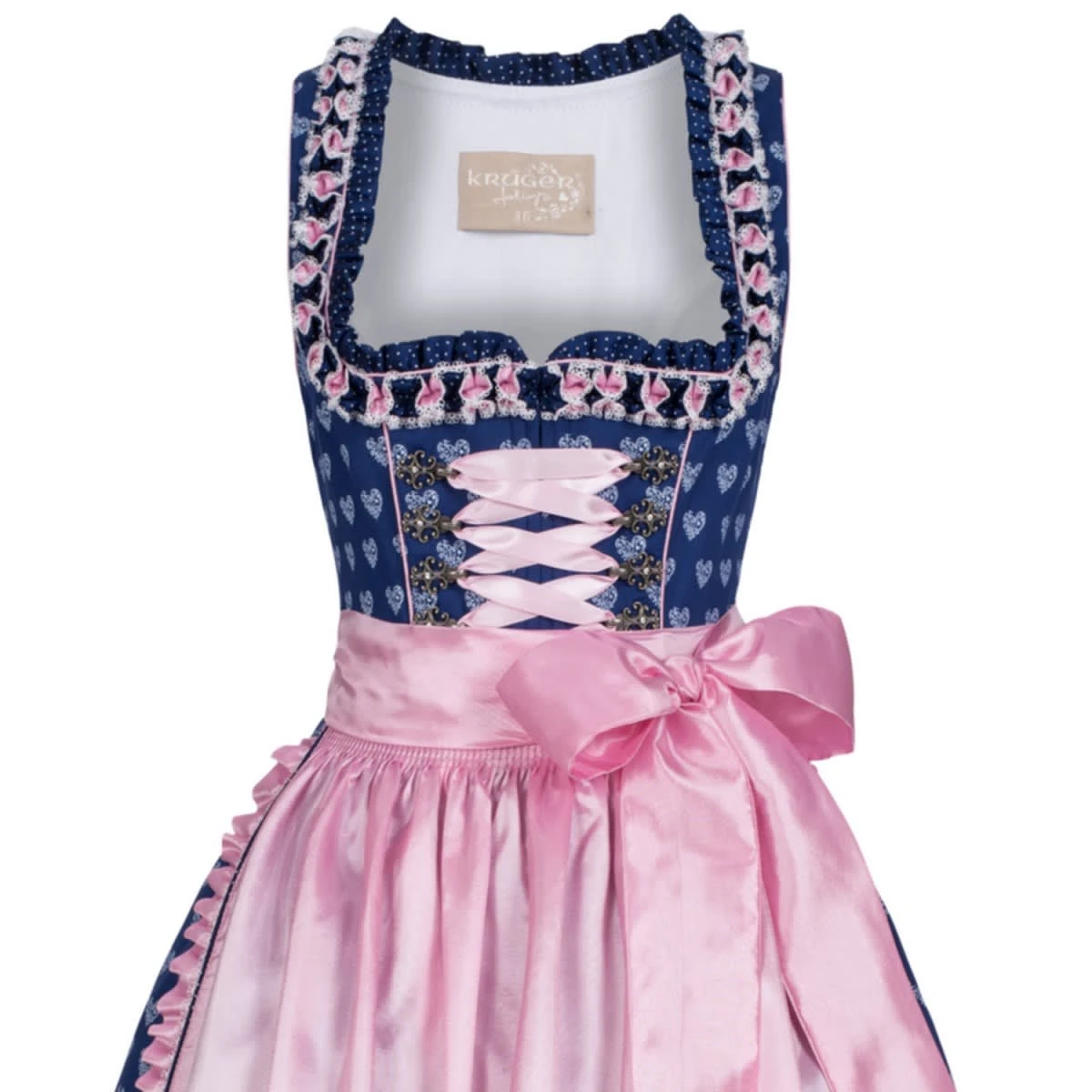 Krüger Feelings Midi Dirndl In Blau 5 Krüger Feelings Midi Dirndl In Blau – Bild 3